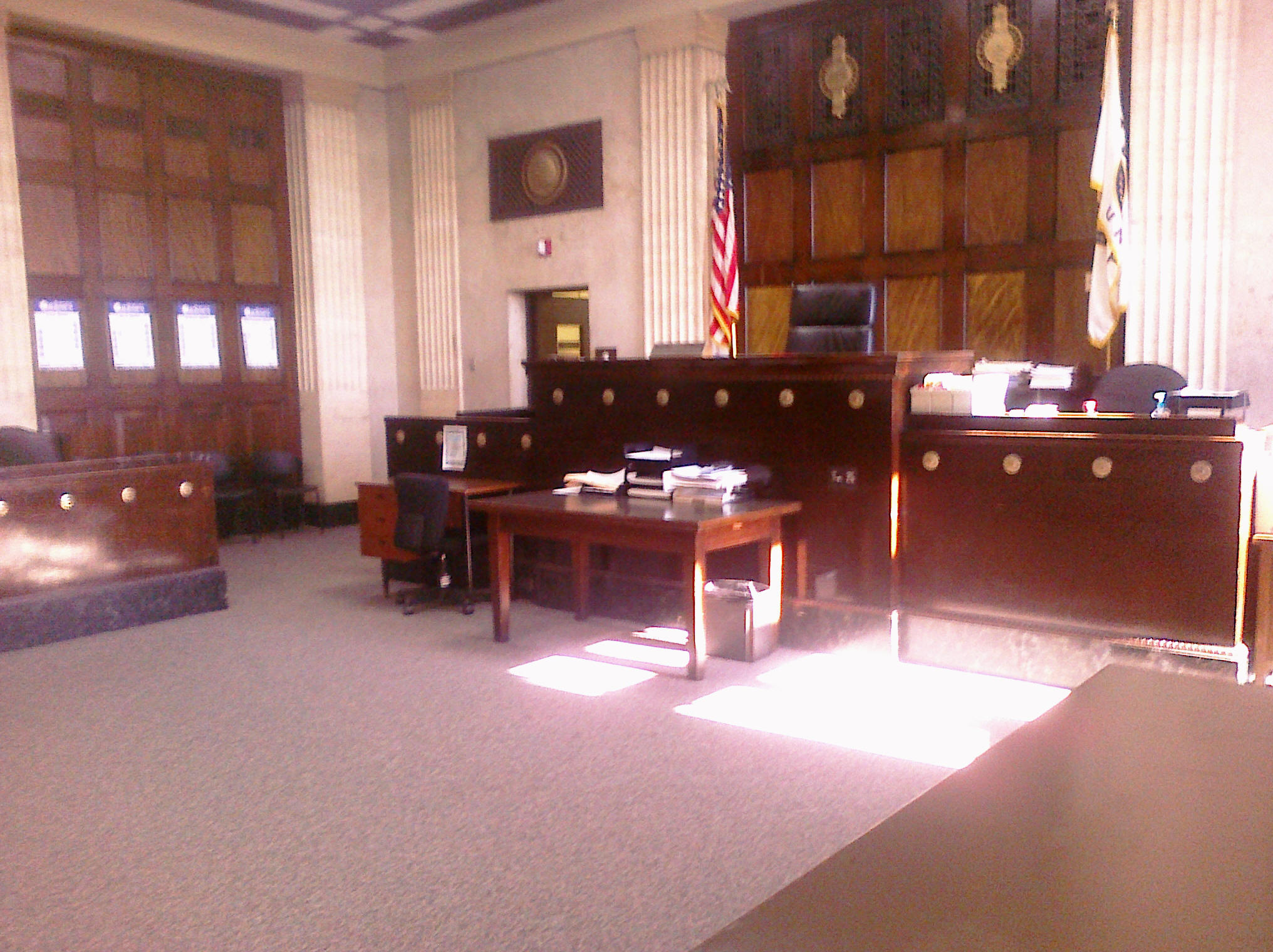 A court room in criminal court
